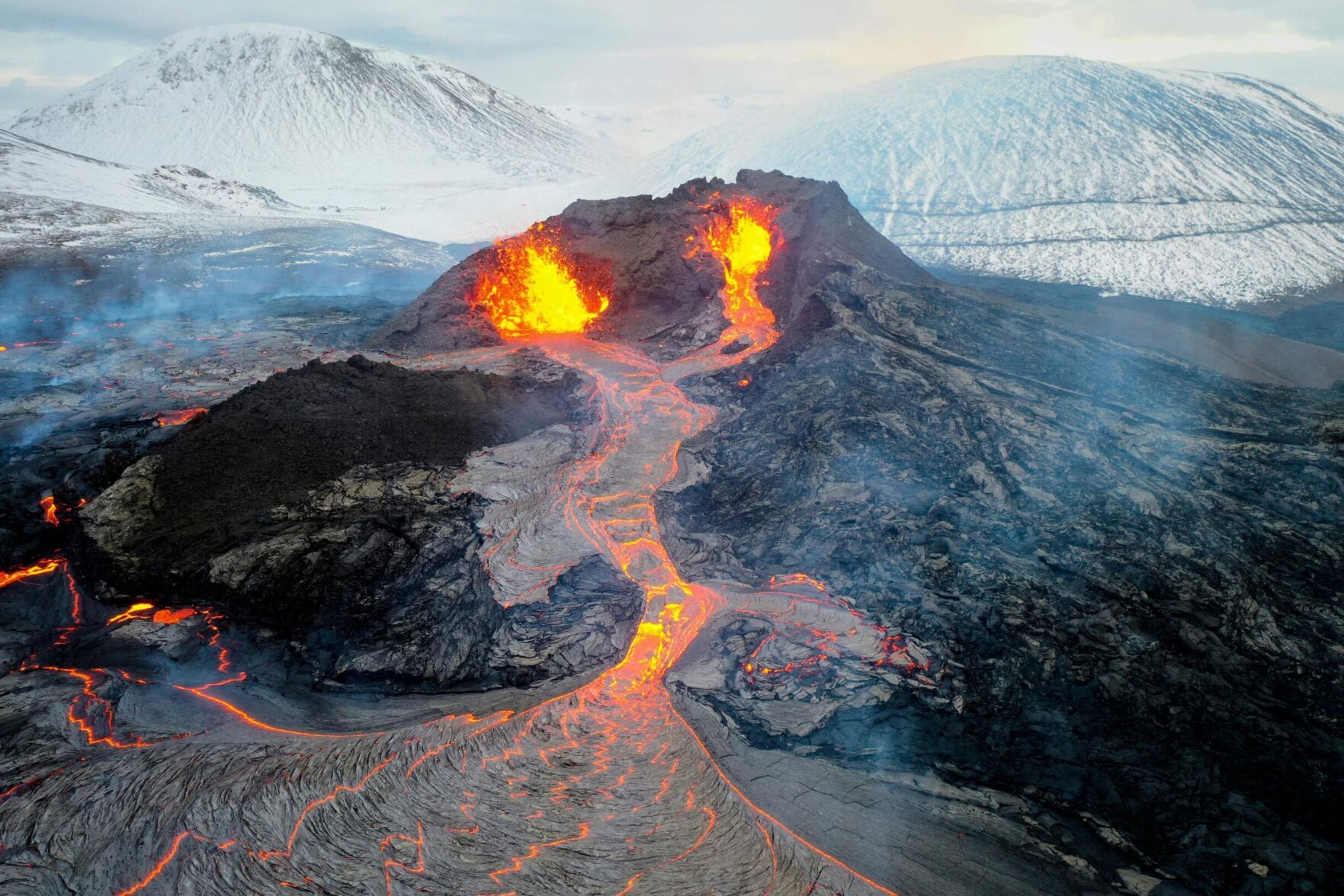 Right now in Iceland: Hot lava and a warm welcome